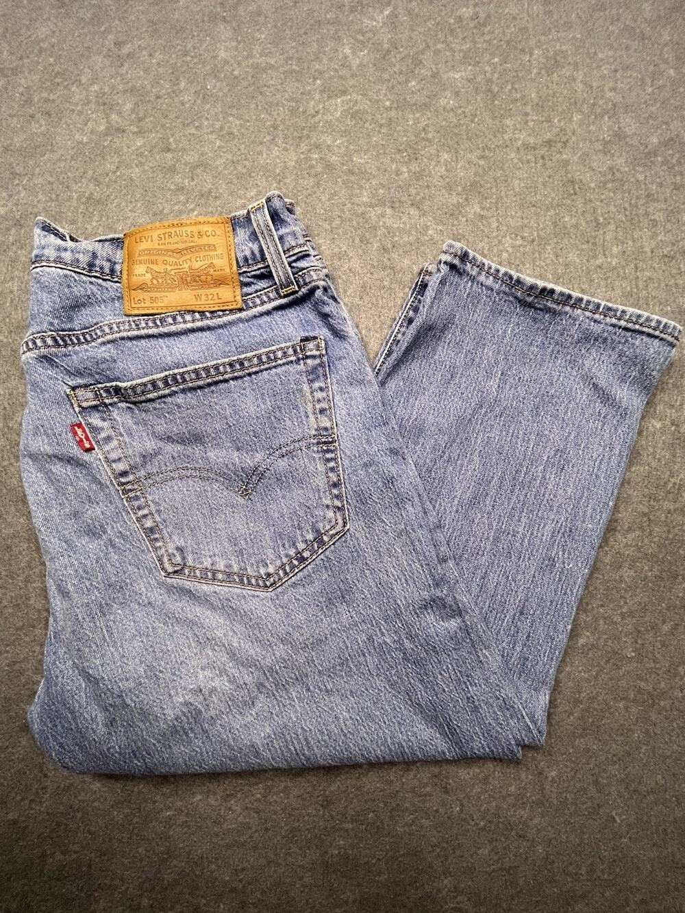 EXCELLENT JAPAN/ASIAN MARKET Levi’s 505 Men’s Cool Cropped Jeans W32 28229-0065